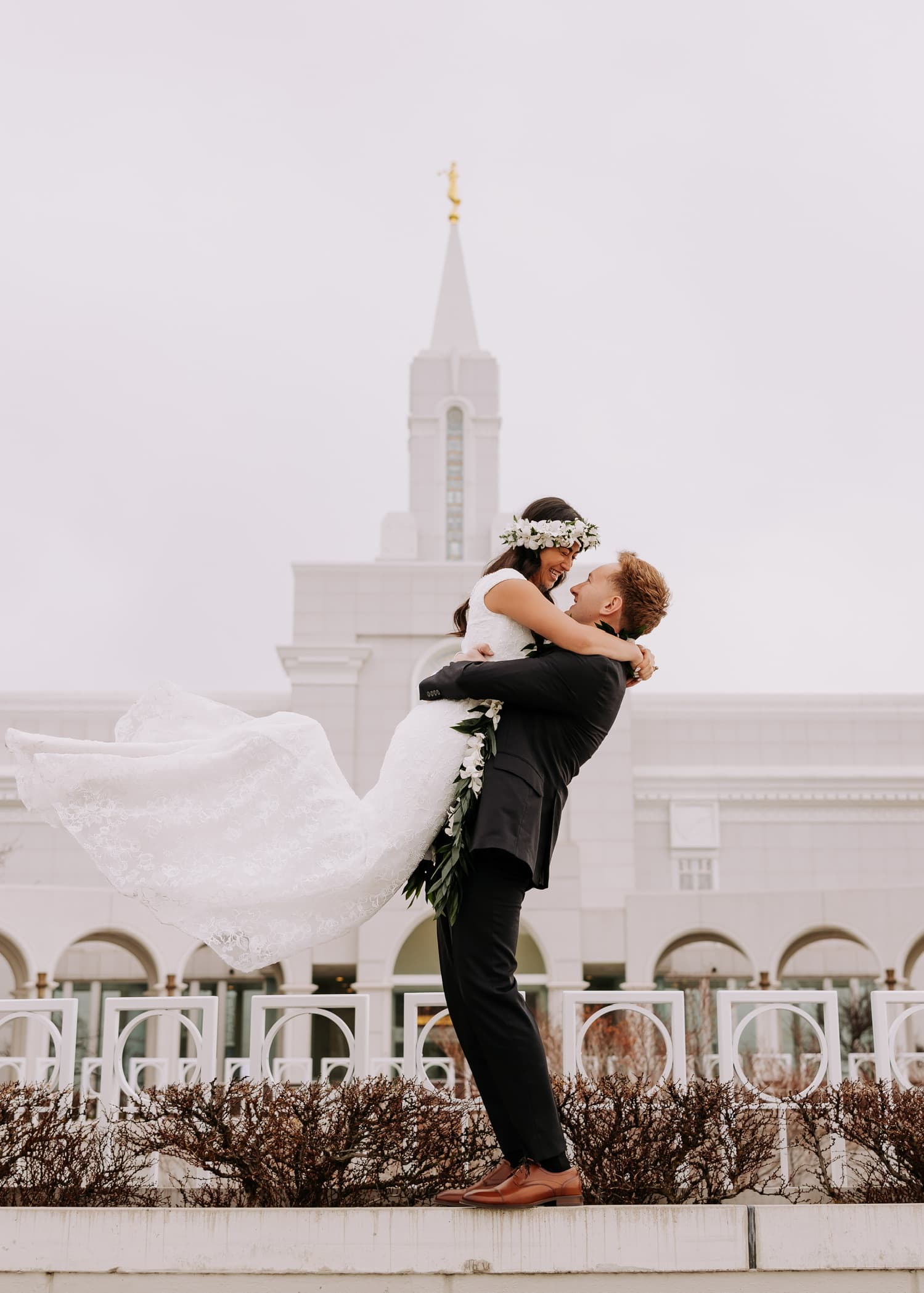 Mekeli and Heiana, founders of Covenant, on their wedding day